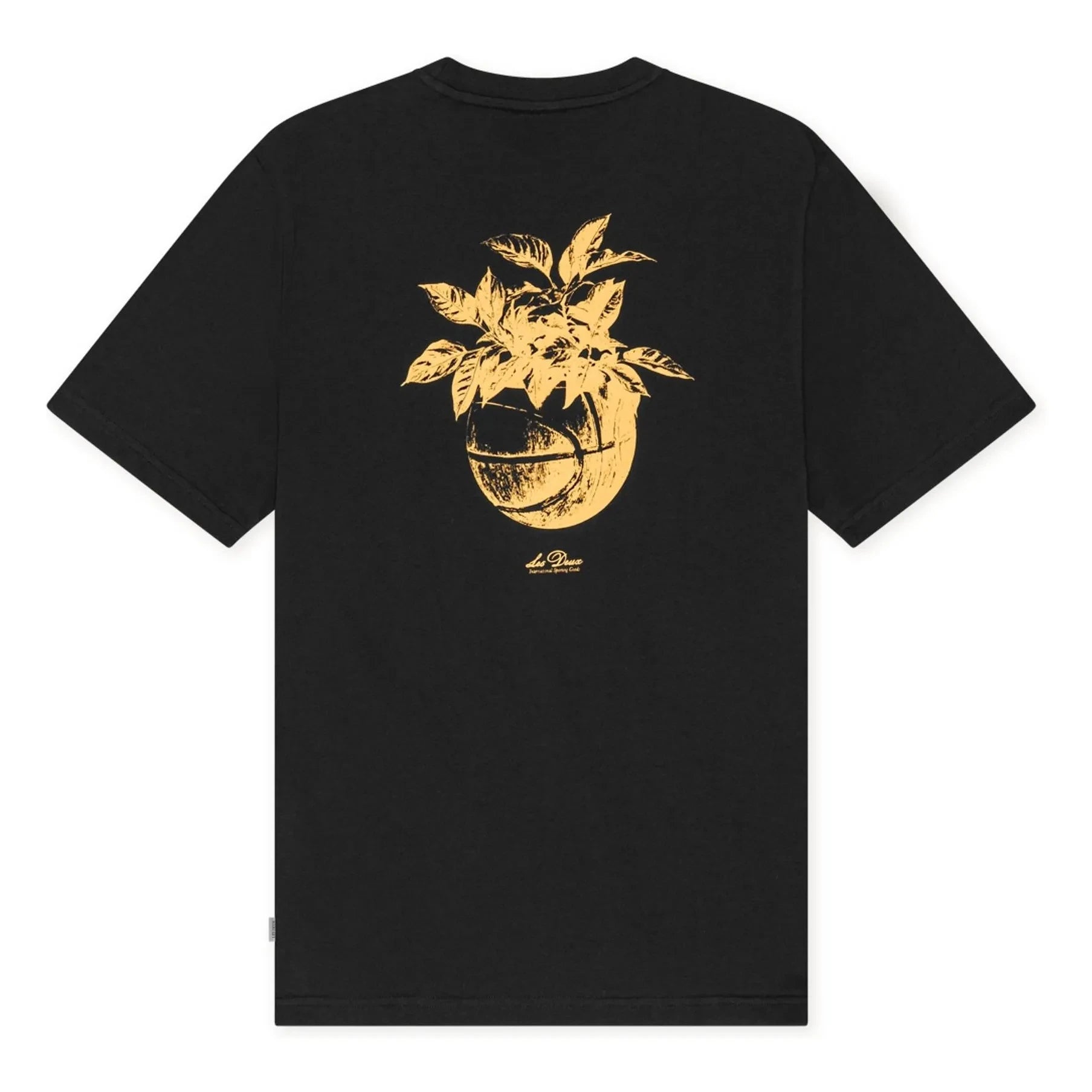 Les Deux - Plant T-Shirt | Blau Schwarz