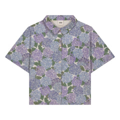 Studio Bohème - Voile Fleurs Organik Pamuk Gömlek | Leylak