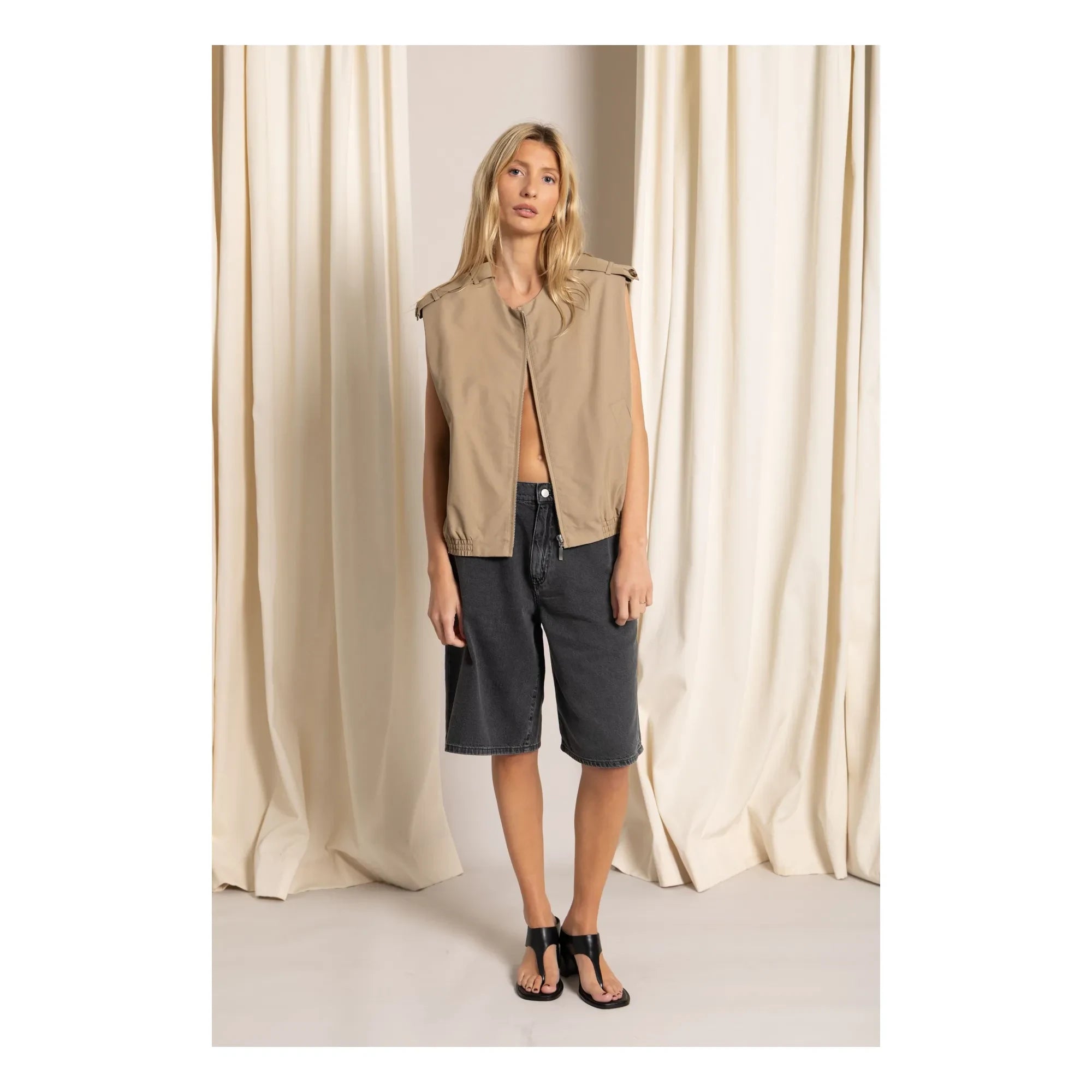Smallable Woman - Savannah Ärmellose Jacke | Beige