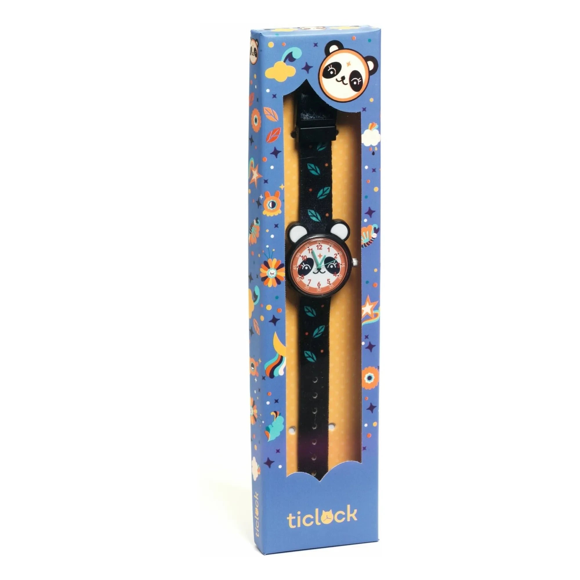 Djeco - TICLOCK - Panda Uhr | Schwarz