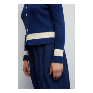 Dr Bloom - Gaseosa Baumwollstrickjacke | Blau