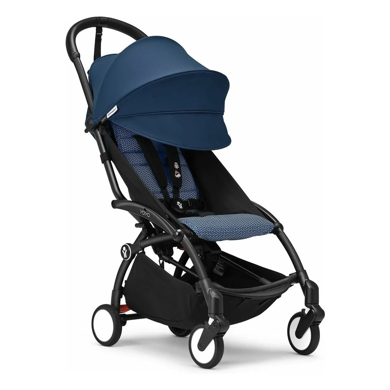 Stokke® - YOYO³ 6+ Kinderwagen Schwarzgestell | Air France Blau