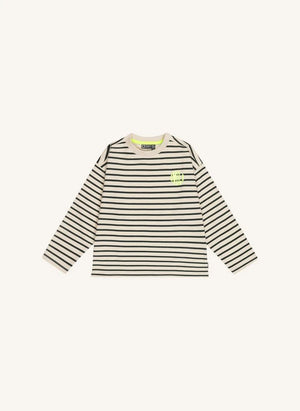 Tumble N'Dry - Chester Gestreifter Bio-Baumwoll-T-Shirt | Creme
