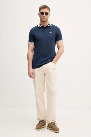 Barbour Yakalı Erkek Pamuklu Callington Tişört