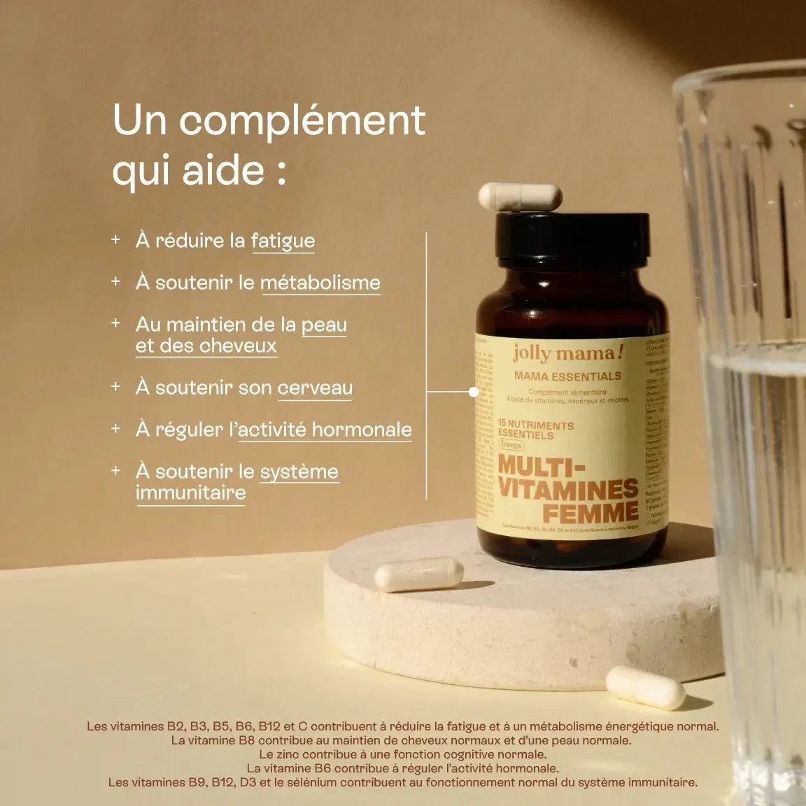 Jolly Mama - Mama Essentials multivitamin takviyesi - 60 kapsül
