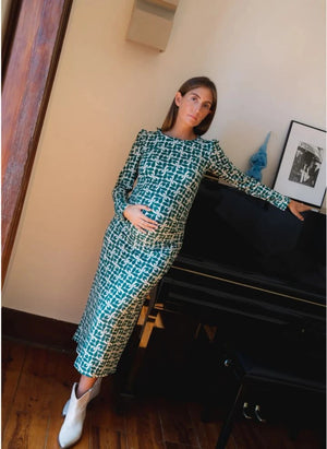 Paloma Collection - Thelma Sintra Umstandskleid | Grün