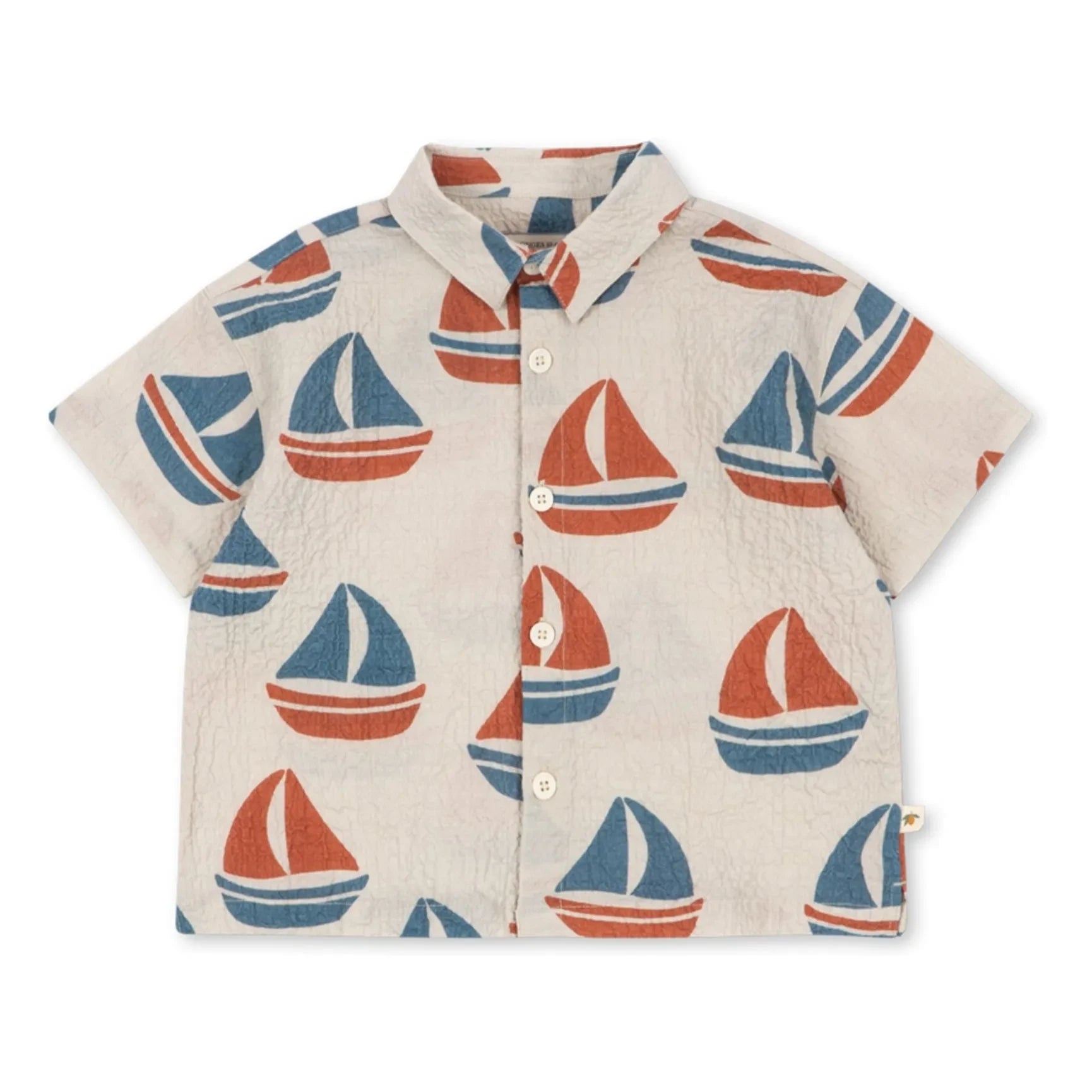 Konges Sløjd - Elliot Bateaux Bio-Baumwollshirt | Beige