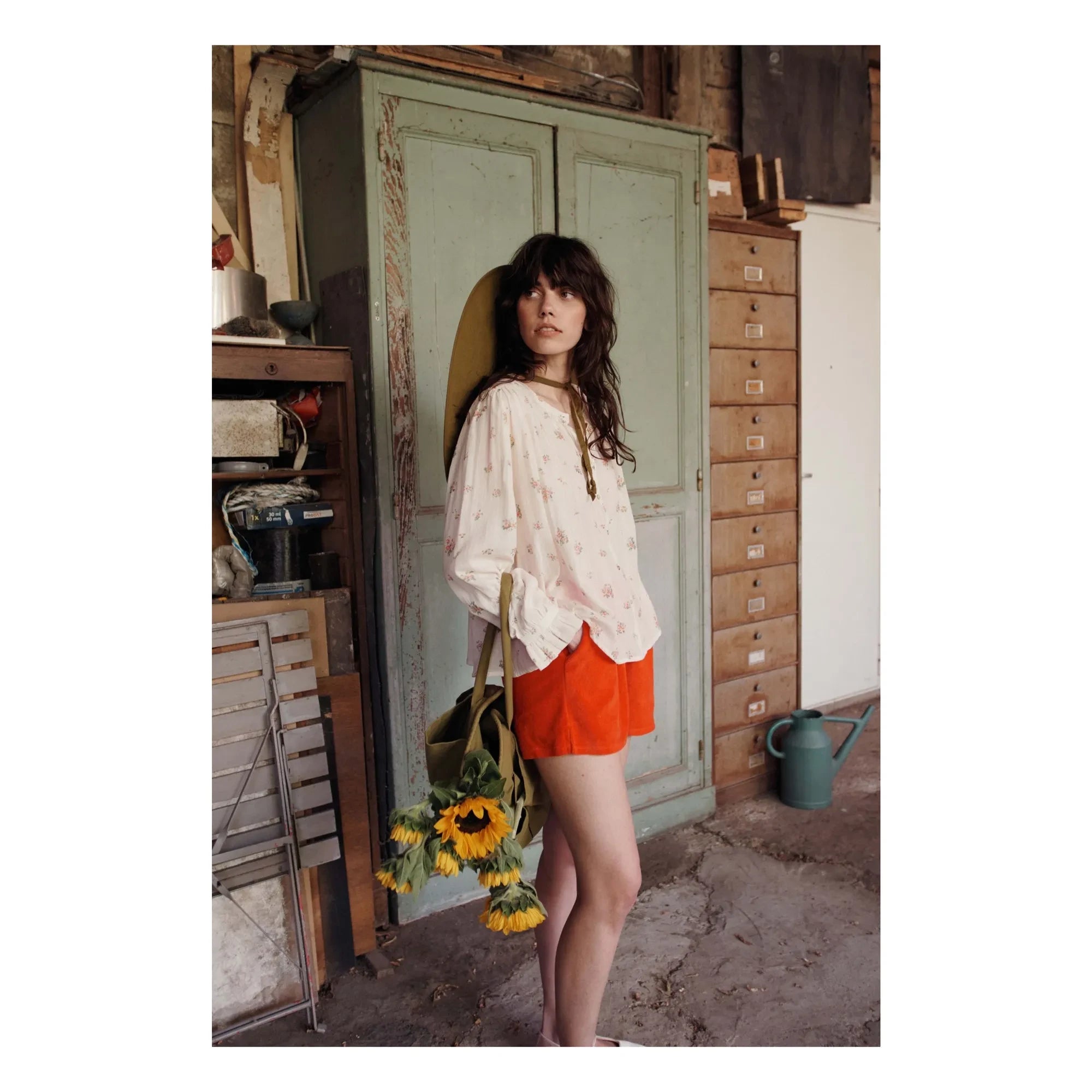 Emile et Ida - Dounia Bio-Baumwollbluse | Creme