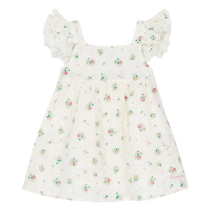 Bonton - Pointelle Nadine Bukett-Kleid | Weiß