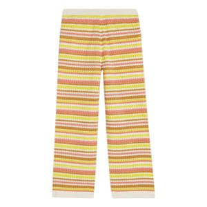 Scotch & Soda – Hose mit Lurex-Netzstreifen | Gelb