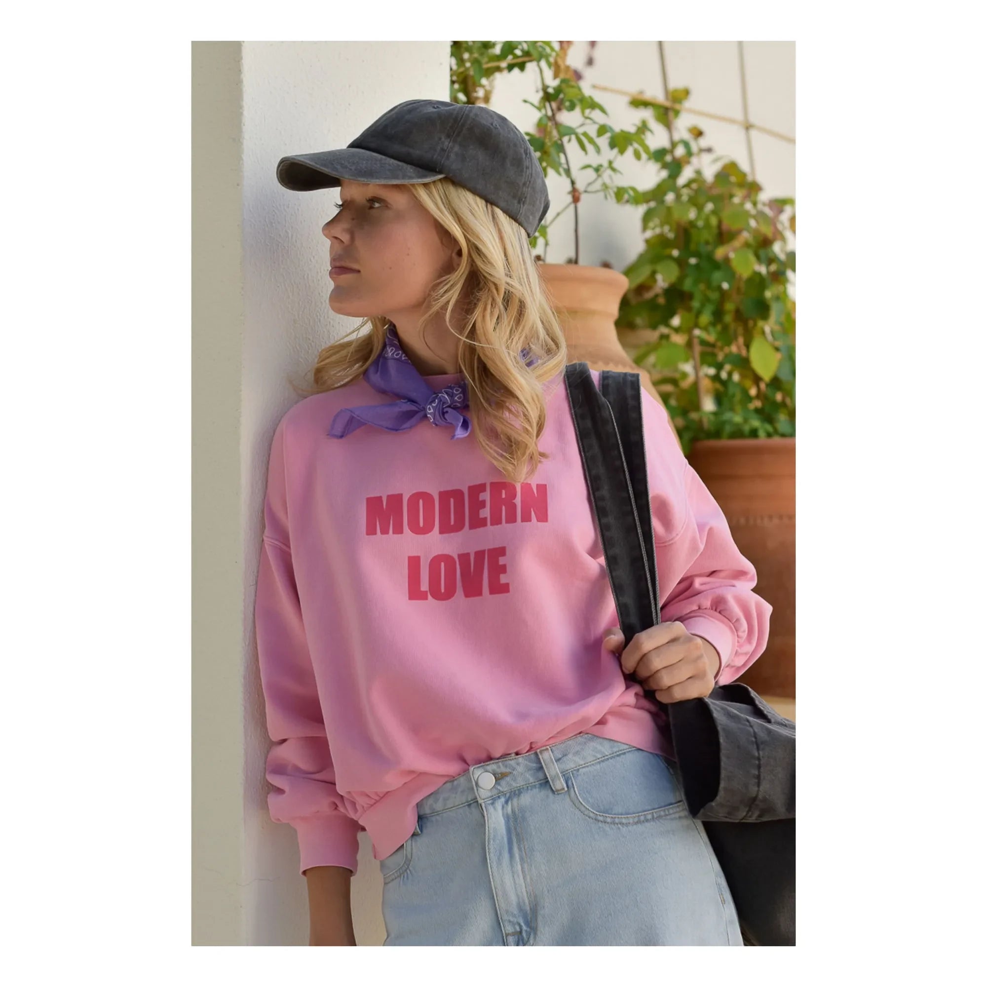 Marlot Paris - Romy Modern Love Bio-Baumwoll-Sweatshirt - Damenkollektion | Rosa