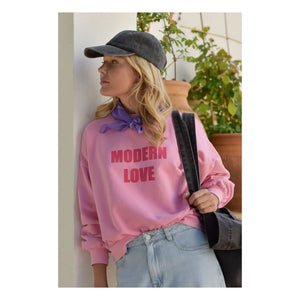 Marlot Paris - Romy Modern Love Bio-Baumwoll-Sweatshirt - Damenkollektion | Rosa