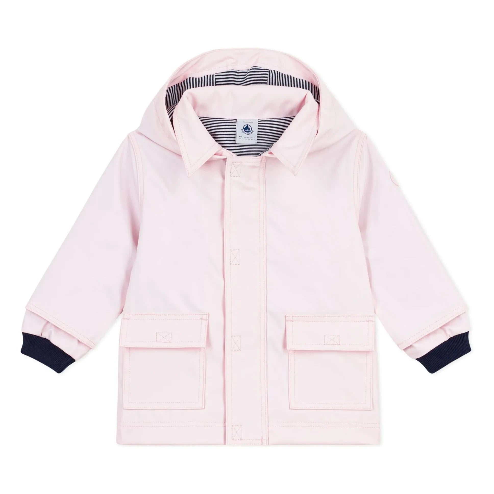 Petit Bateau - Regenjacke Kult, recycelte Faser, Baby | Hellrosa