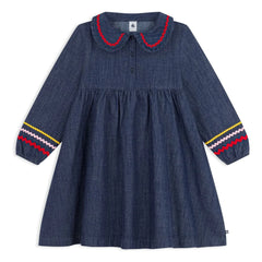 Petit Bateau - Kot elbise | Mavi