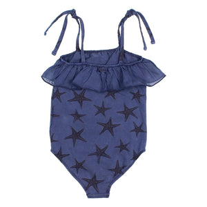 Búho - Etoiles de Mer Badeanzug Lycra Bio-Baumwolle | Marineblau