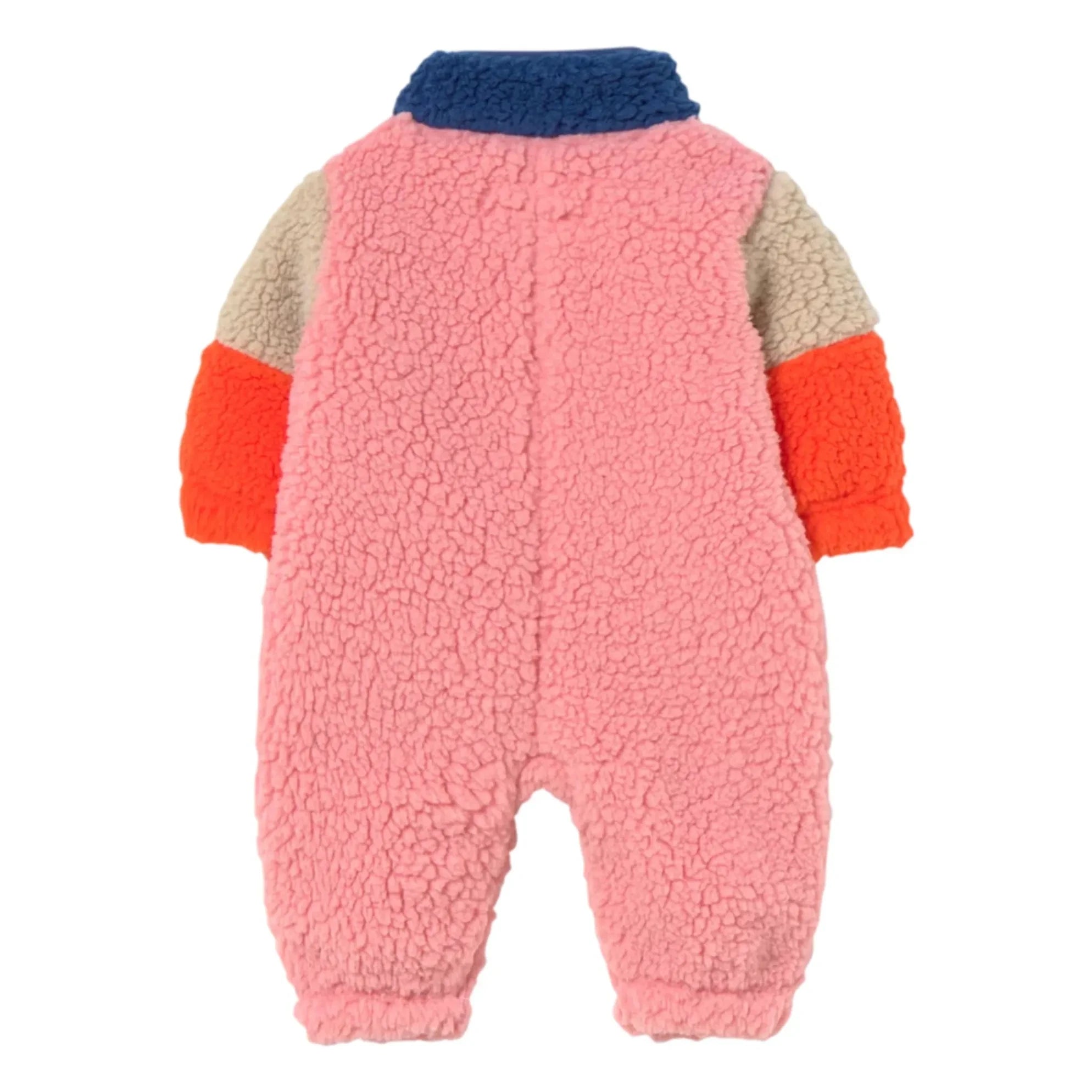 Tinycottons - Farbblockierter Sherpa-Pilotenjacke | Marineblau