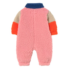 Tinycottons - Farbblockierter Sherpa-Pilotenjacke | Marineblau