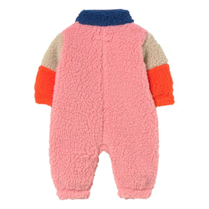 Tinycottons - Farbblockierter Sherpa-Pilotenjacke | Marineblau