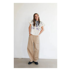 Lollys Laundry - Mya Baumwollbluse | Creme