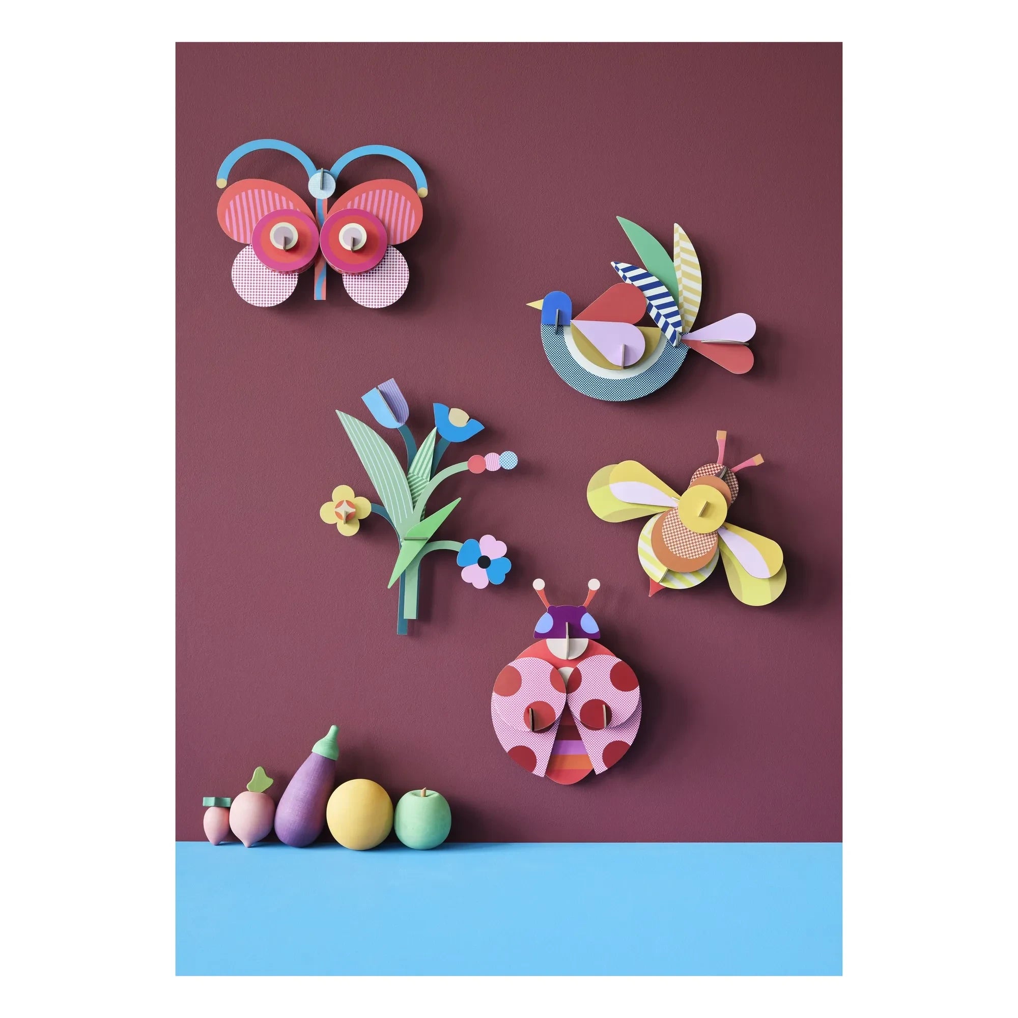 Studio Roof - Bee Wanddeko - Studio Roof x Zoe Miller | Gelb