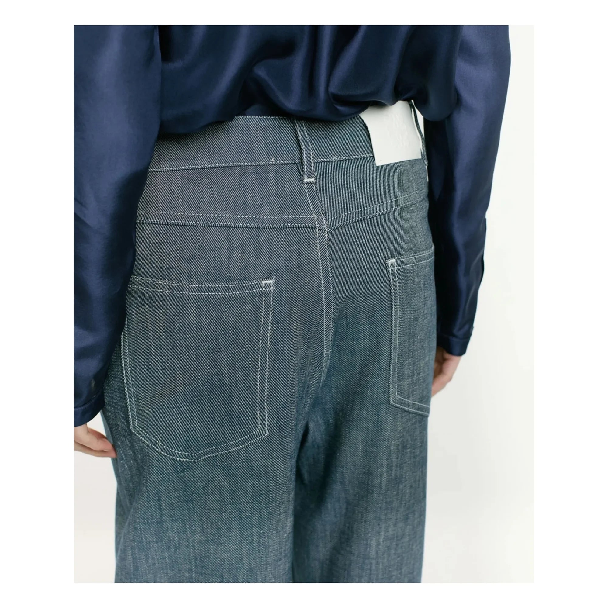 Momoni - Fuchsia Jeans Bis | Denim Blau