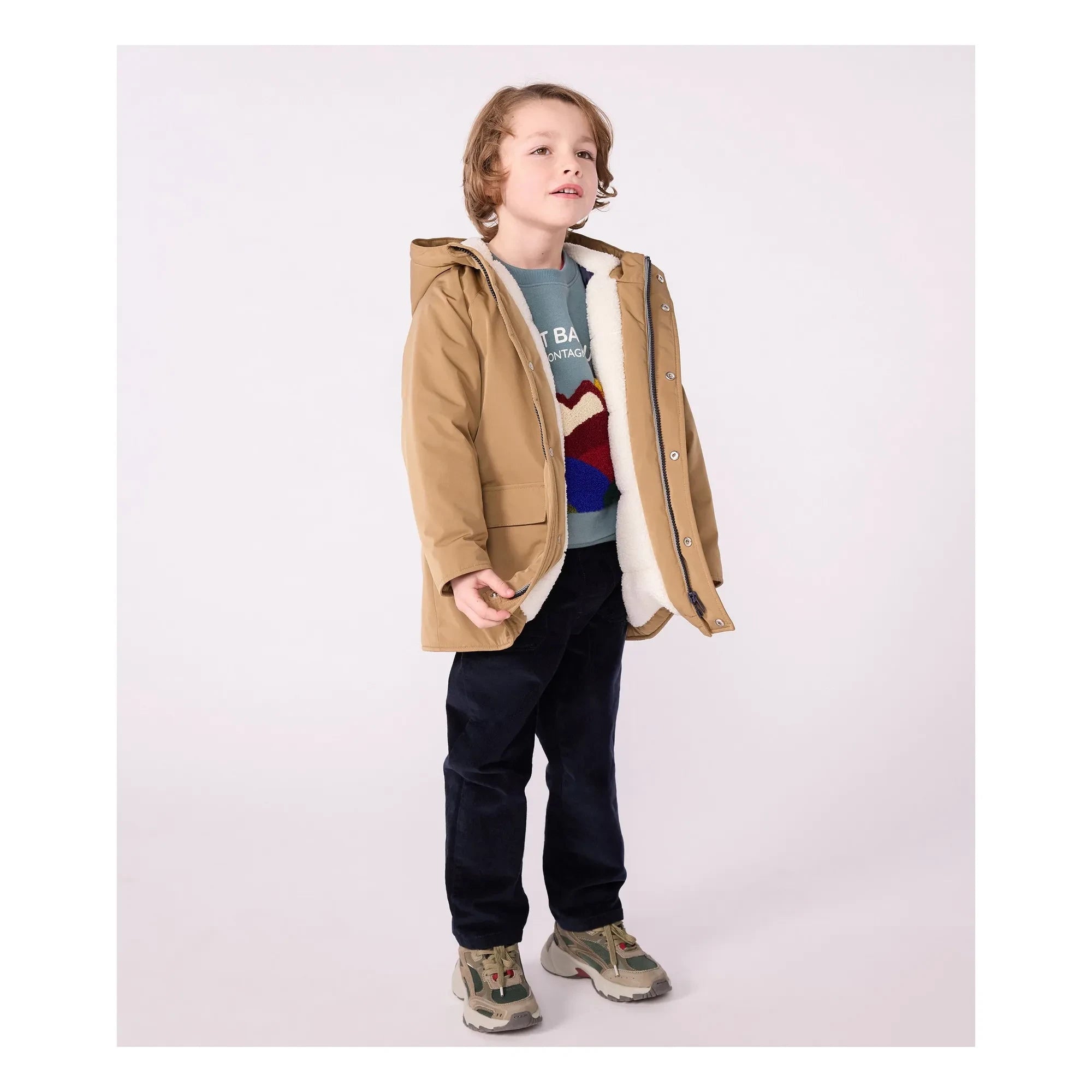 Petit Bateau - Gerader langer Parka | Braun