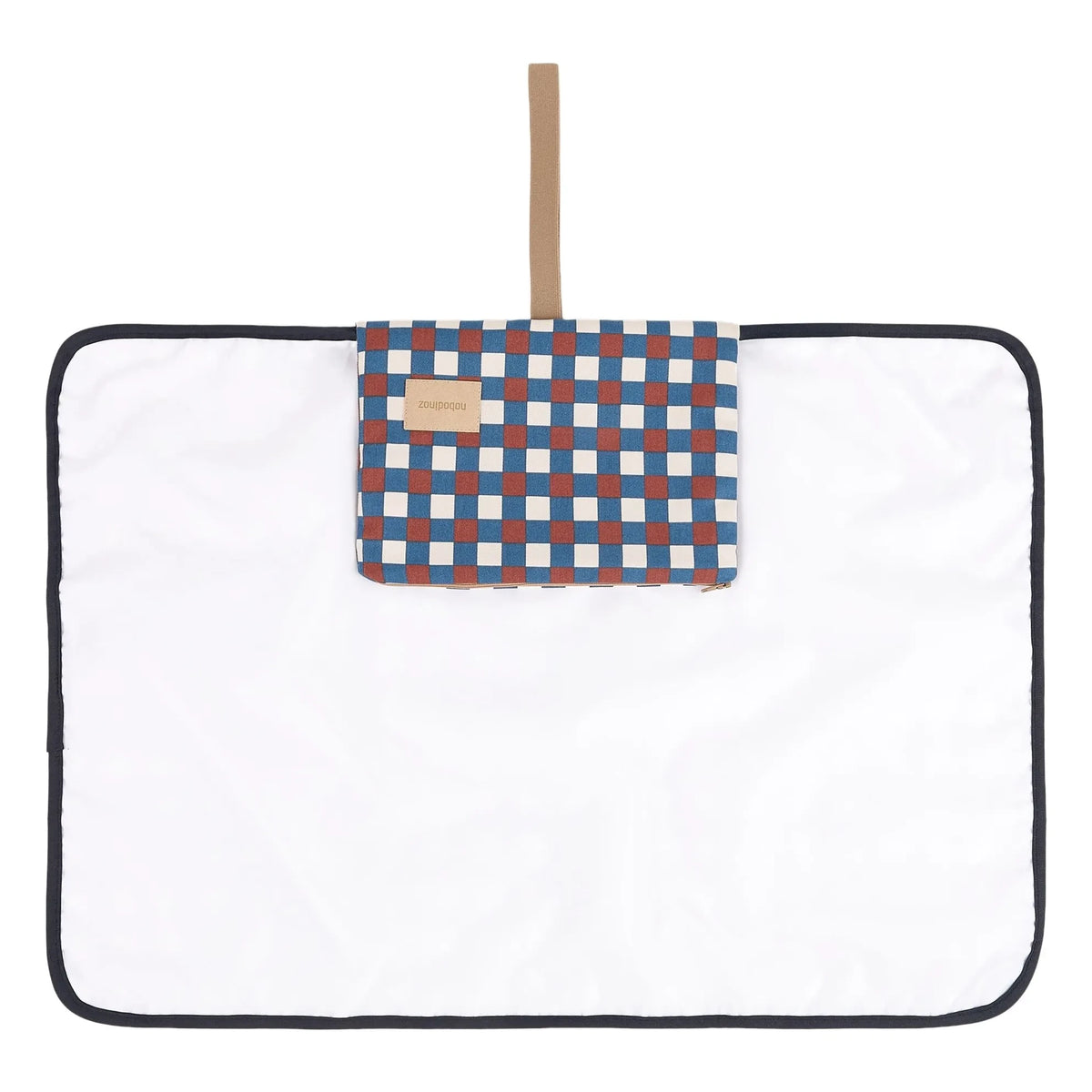 Nobodinoz - Hyde Park Mosaik Wickelunterlage Reise-Babymatte | Blau