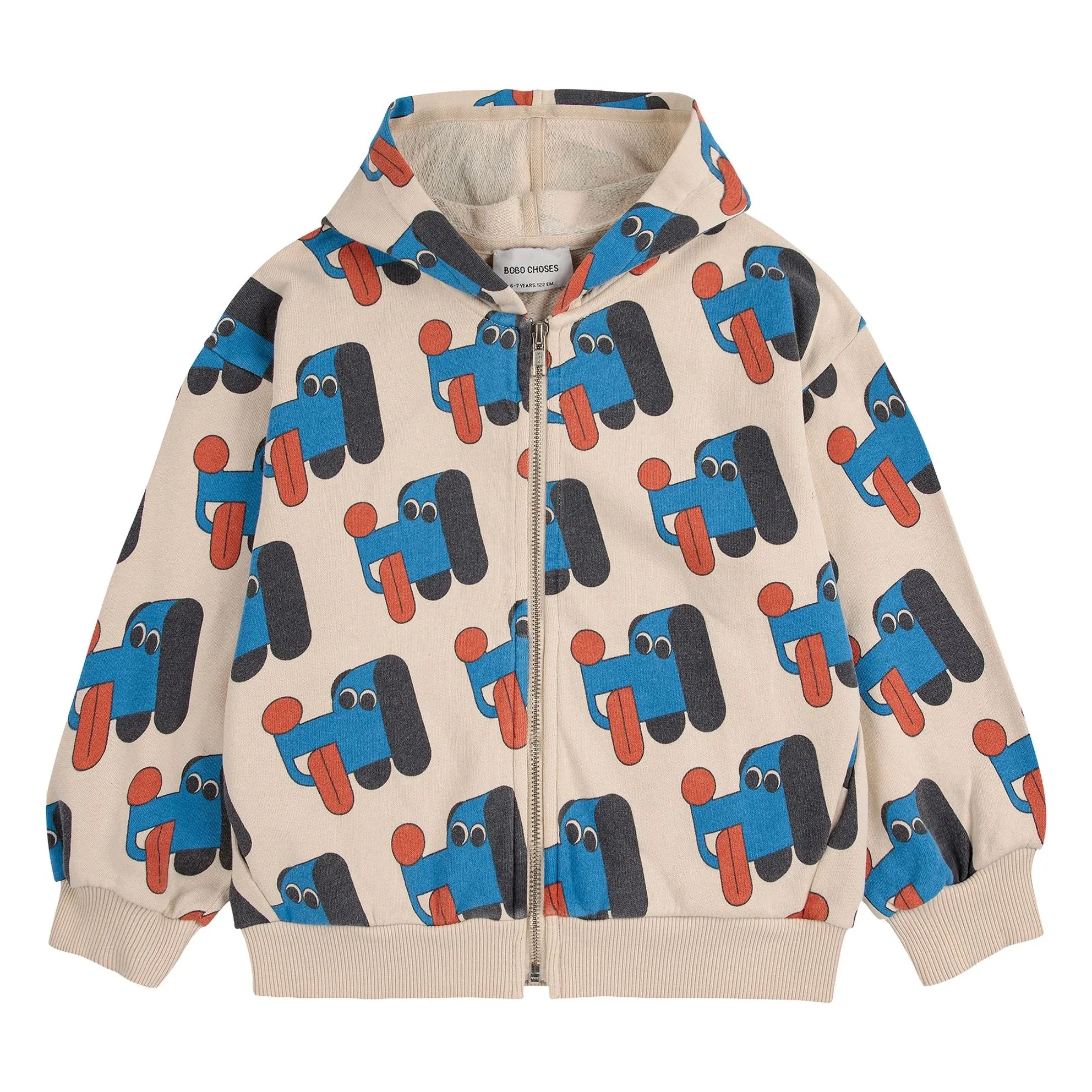 Bobo Choses - Hoodie Dogs Bio-Baumwolle | Beige
