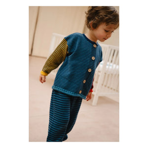 Bayiri - Snail Bio-Baumwoll-Cardigan | Blau