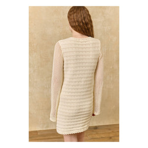 Louise Misha - Eleonora Baumwollkleid | Creme