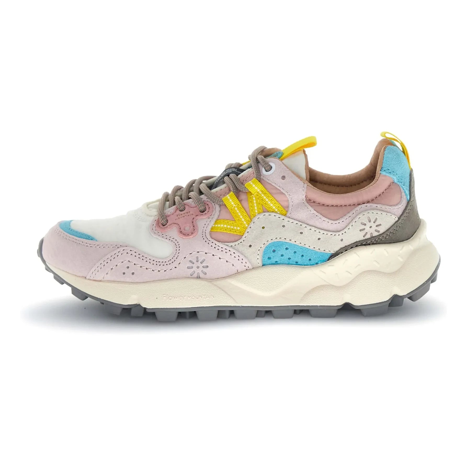 Flower Mountain - Yamano 3 Sneaker aus Wildleder und Nylon | Hellrosa