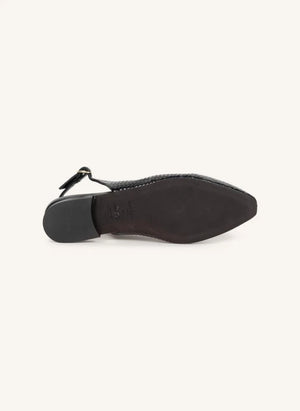 Bobbies - Anouk Strickleder Ballerinas | Schwarz