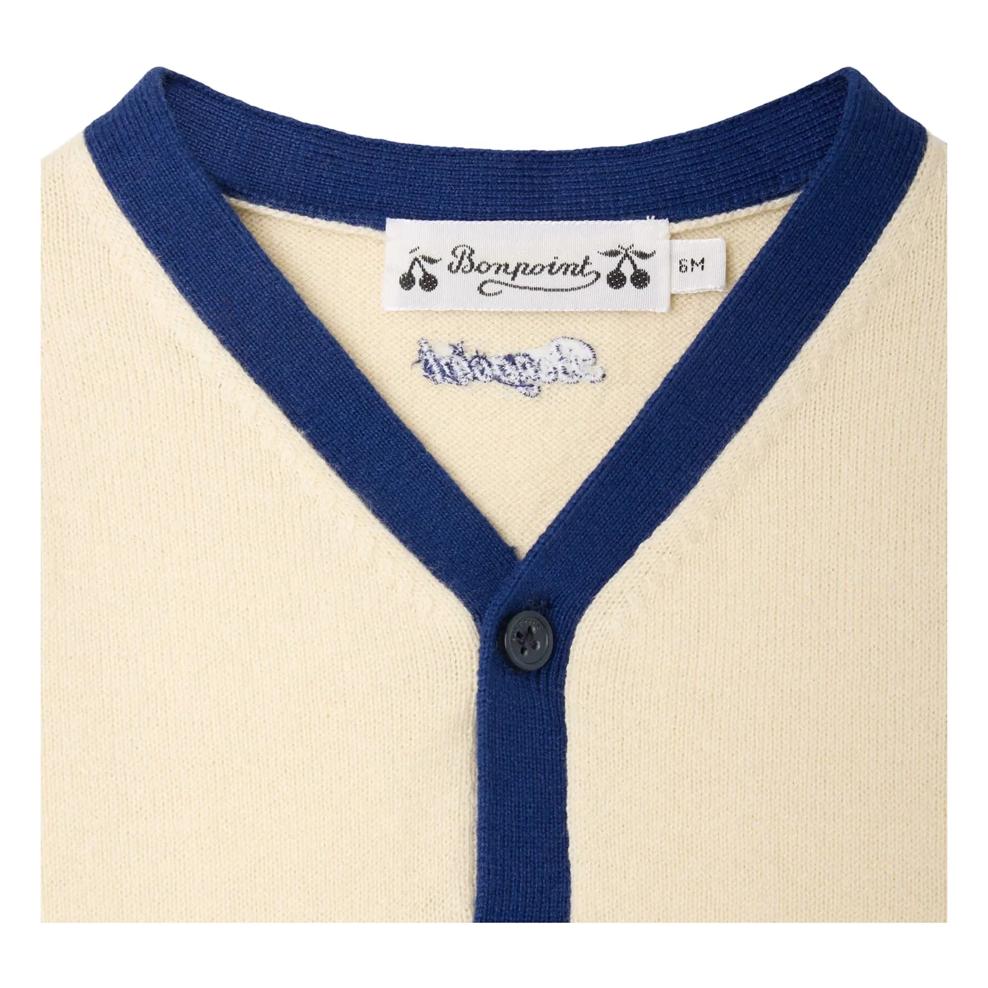 Bonpoint - Strickjacke aus Bio-Baumwolle Tahiel | Creme