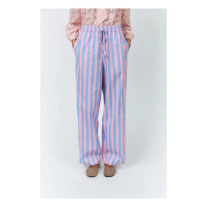 Lollys Laundry - Rita Pamuklu Çizgili Pantolon | Mavi