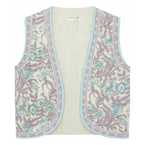 Maison Hotel - Purple Paradise Karina ärmellose Strickjacke | Hellblau
