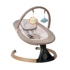 Bababing Automatic Hub 2 Baby Swing - Beige-Baby Bouncers-Beige- | Natural Baby Shower