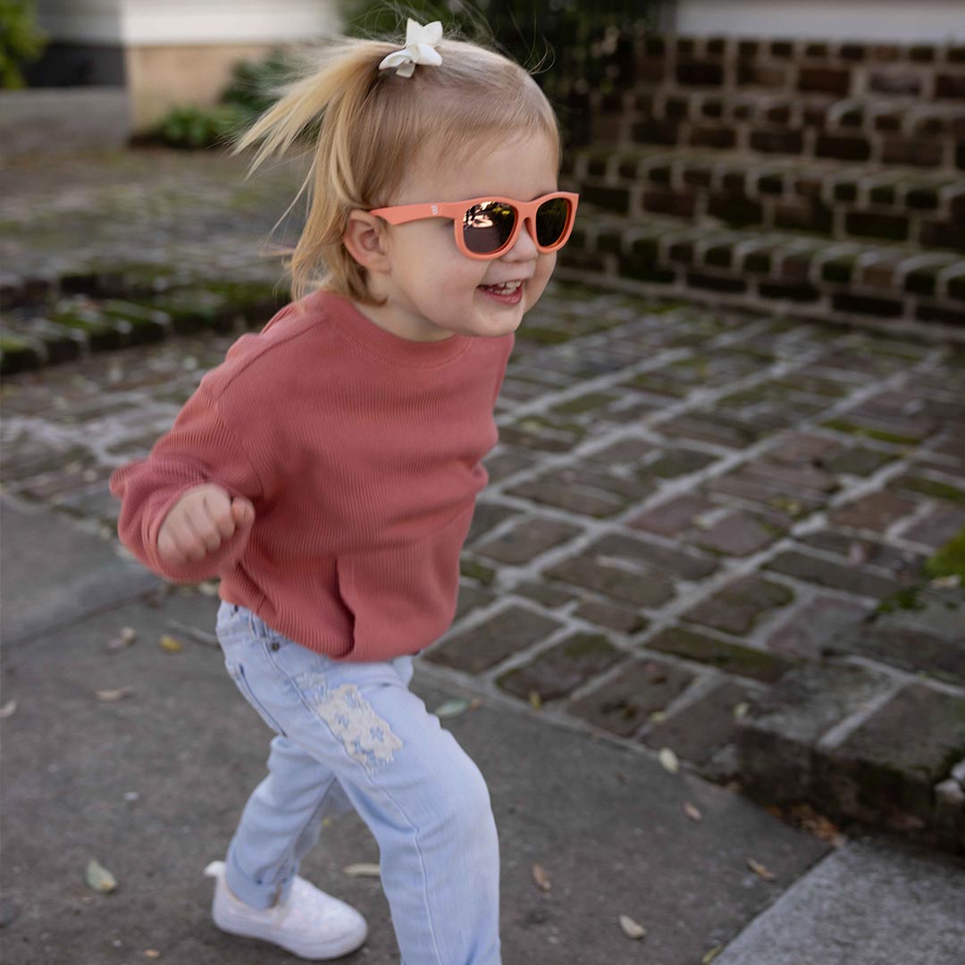 Babiators Polarised Navigator Sunglasses - Perfectly Papaya-Sunglasses-Perfectly Papaya-0-2y (Junior) | Natural Baby Shower