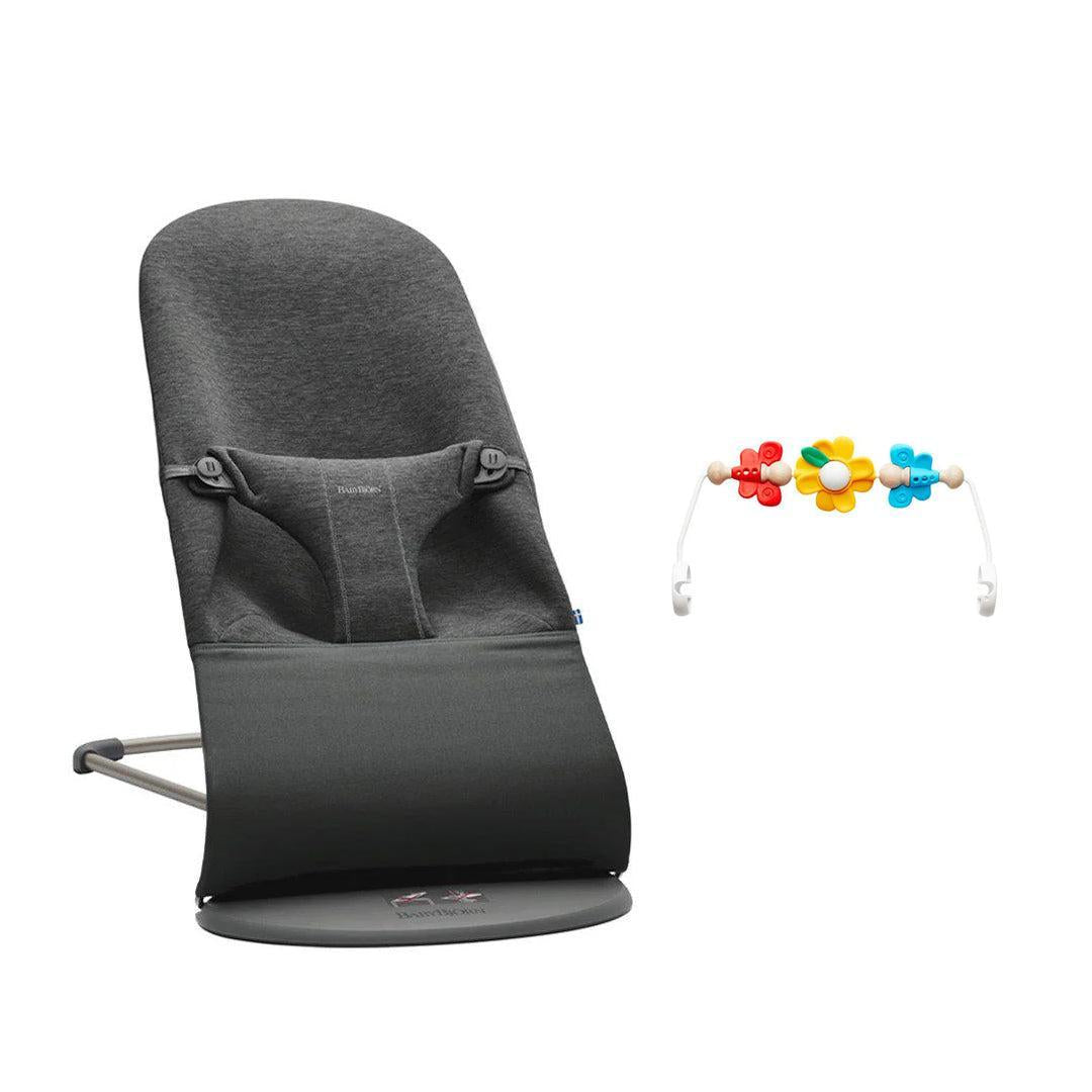 BabyBjorn Bouncer Bliss - 3D Jersey - Charcoal Grey-Baby Bouncers-Flying Friends- | Natural Baby Shower