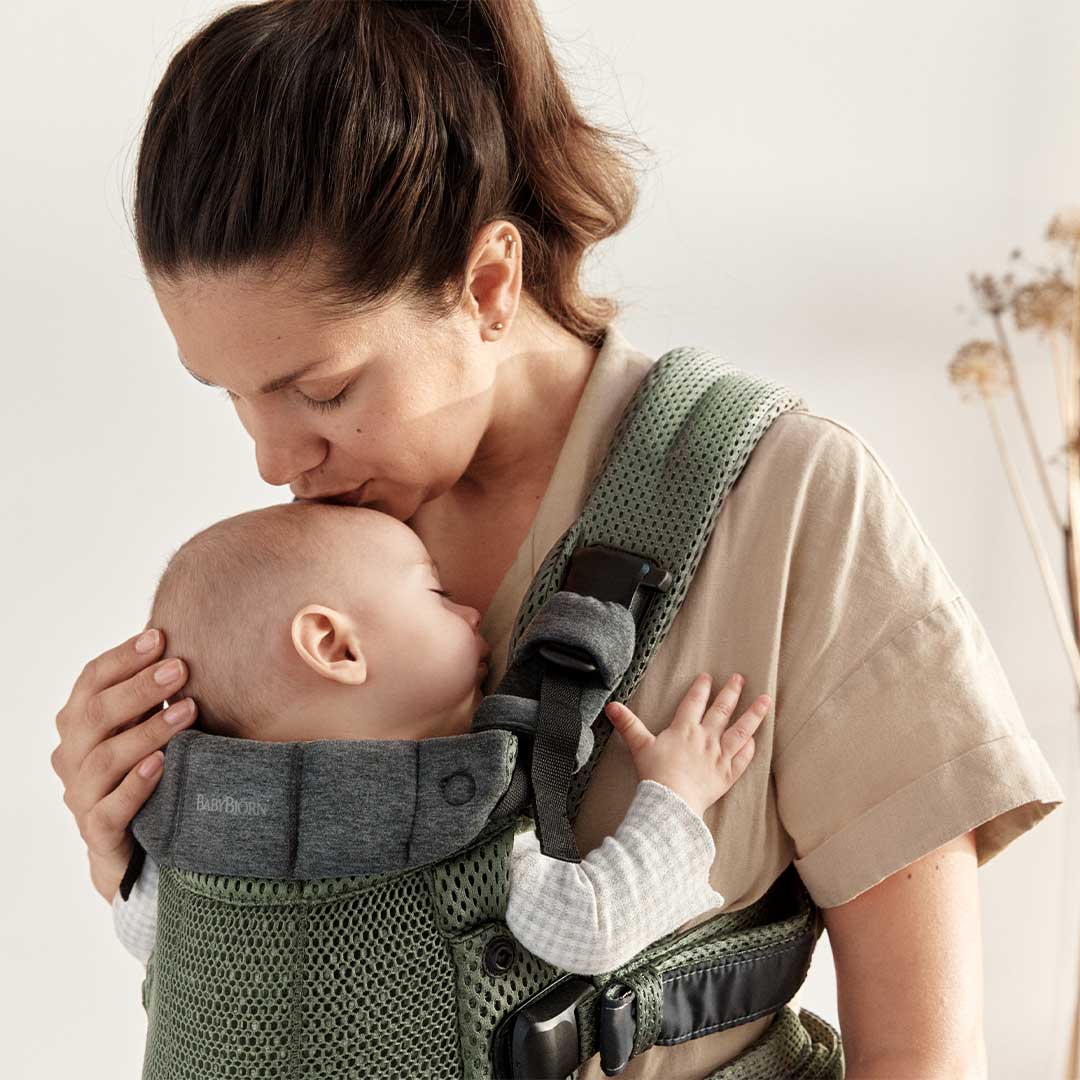 BabyBjörn Harmony Baby Carrier - Dark Green - 3D Mesh-Baby Carriers-Dark Green-3D Mesh | Natural Baby Shower