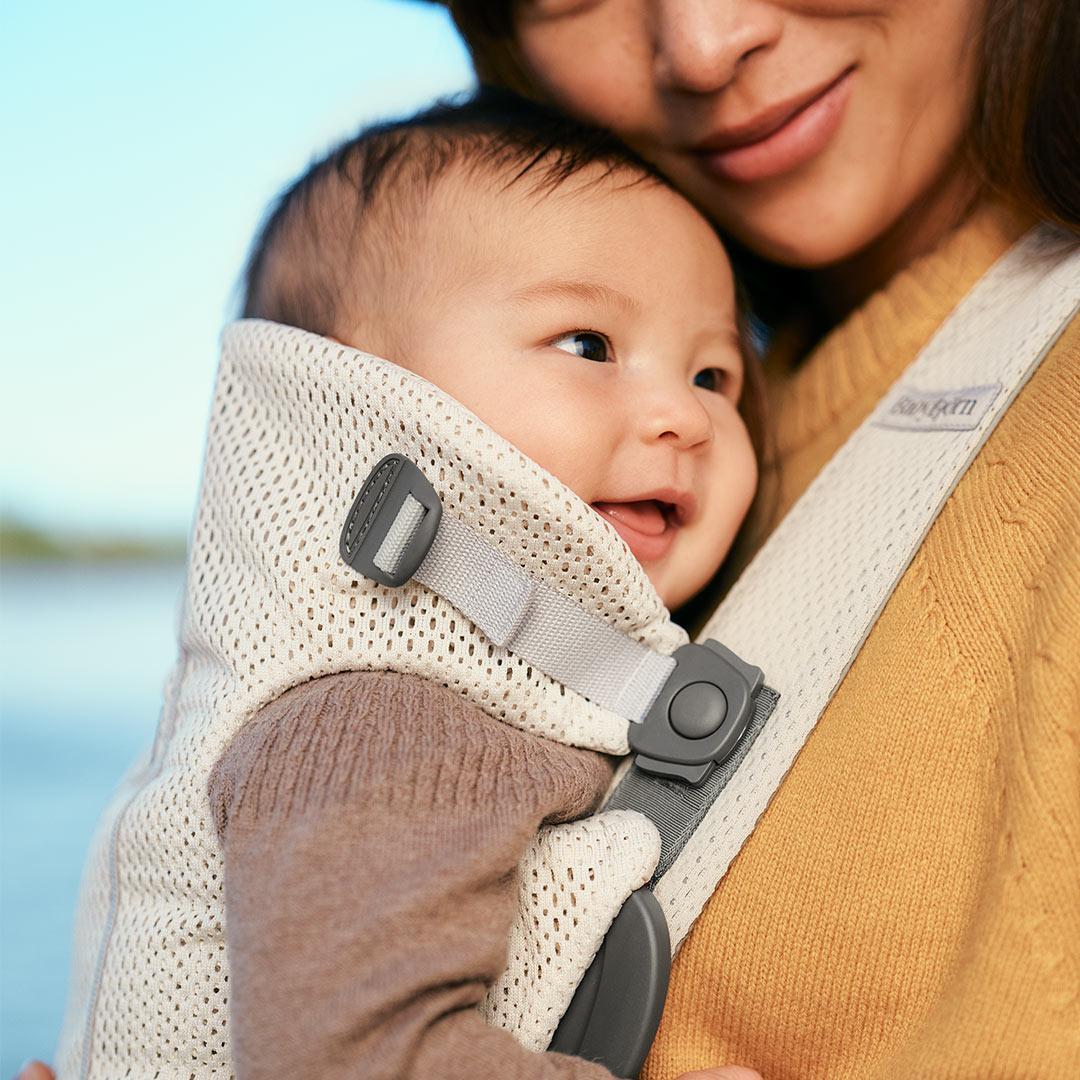 BabyBjörn Mini 3D Mesh Baby Carrier - Cream-Baby Carriers-Cream- | Natural Baby Shower
