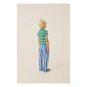 The Campamento - Gestreiftes Ripp-T-Shirt | Blau