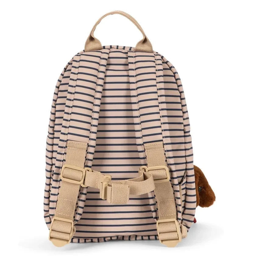 Konges Sløjd - Nohr Mini gestreifter Rucksack | Beige