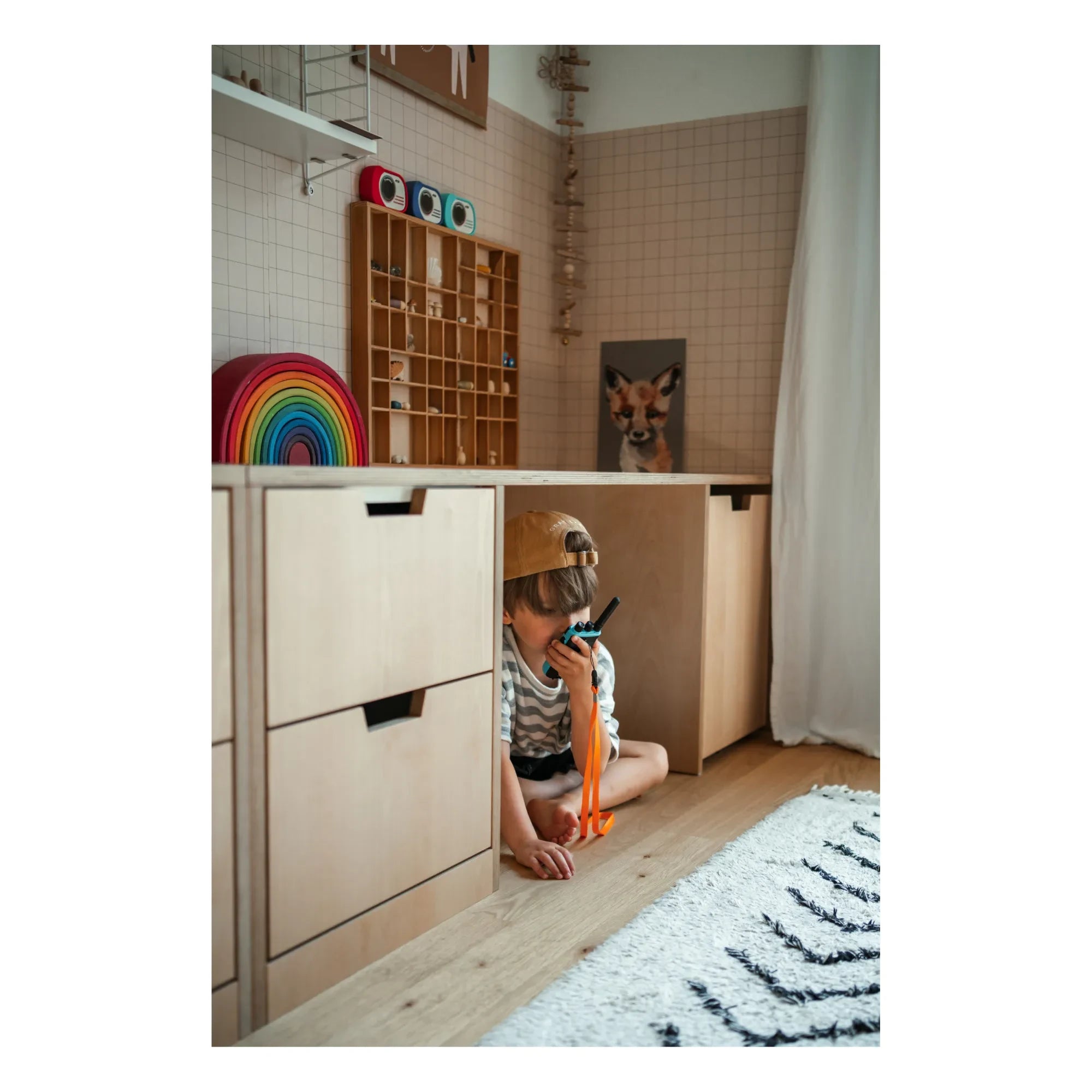 Kidywolf - Kinder Walkie-Talkie - 2er-Set | Rot