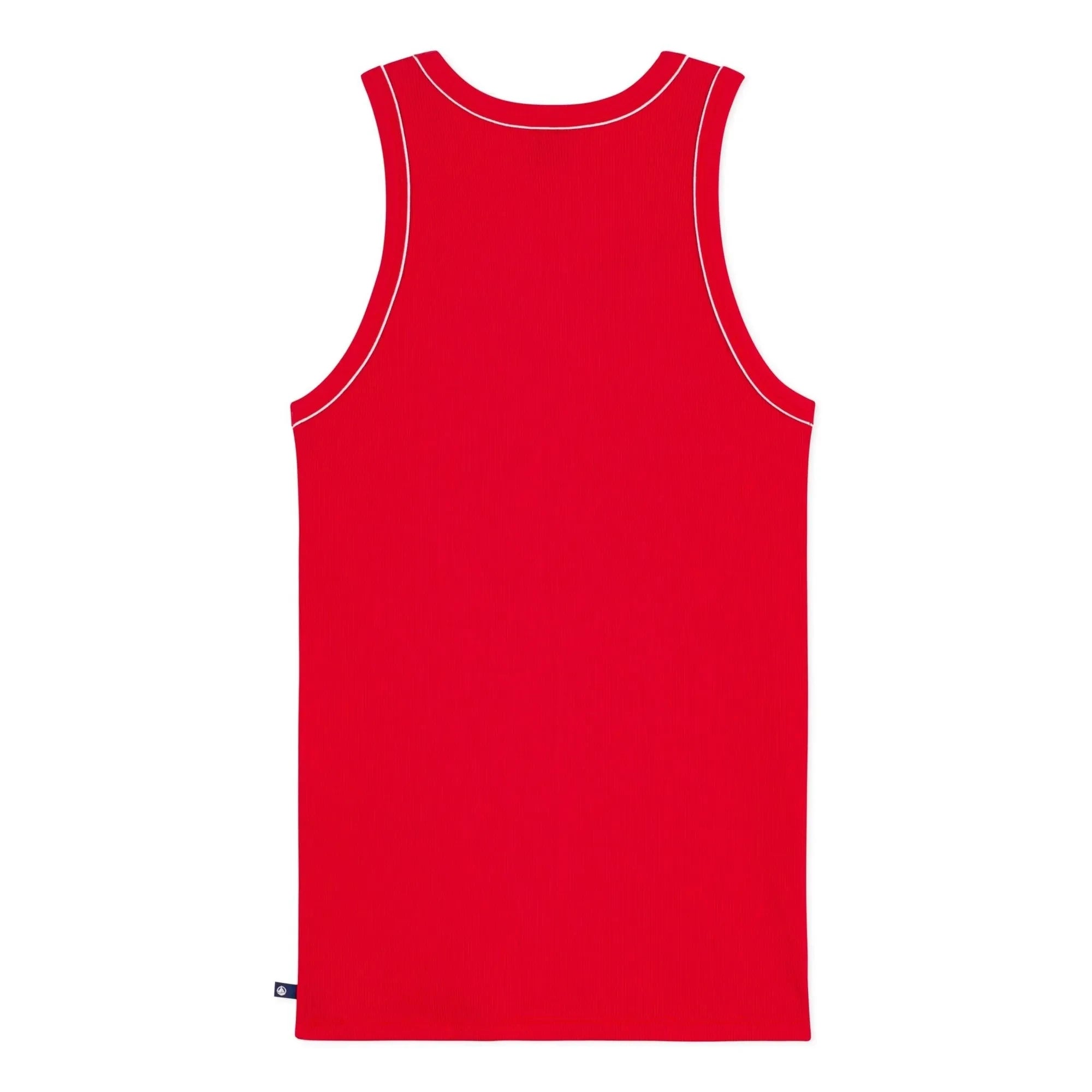Petit Bateau - Rot geripptes Unterhemd
