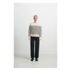 FUB - Wollpullover mit Marinemuster - Damenkollektion | Ecru