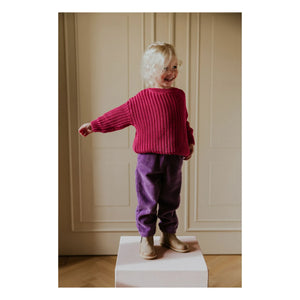 Yuki - Bio-Baumwoll-Dicker Pullover | Fuchsia