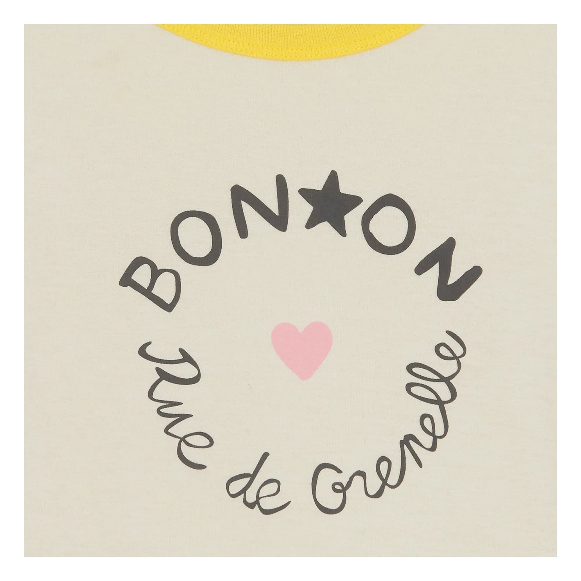 Bonton - Napo Kontrast T-Shirt | Creme