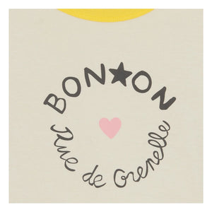 Bonton - Napo Kontrast T-Shirt | Creme