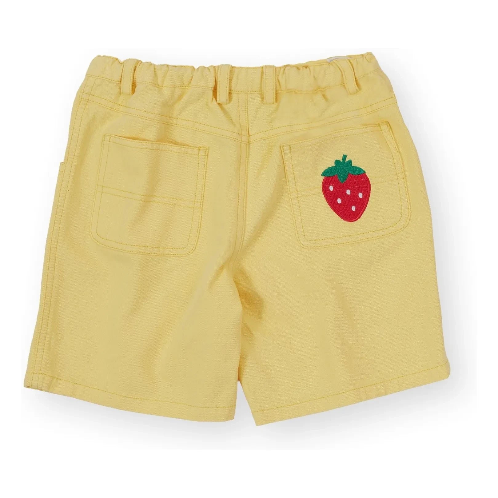 Goldie + Ace – Flache Jeansshorts | Gelb