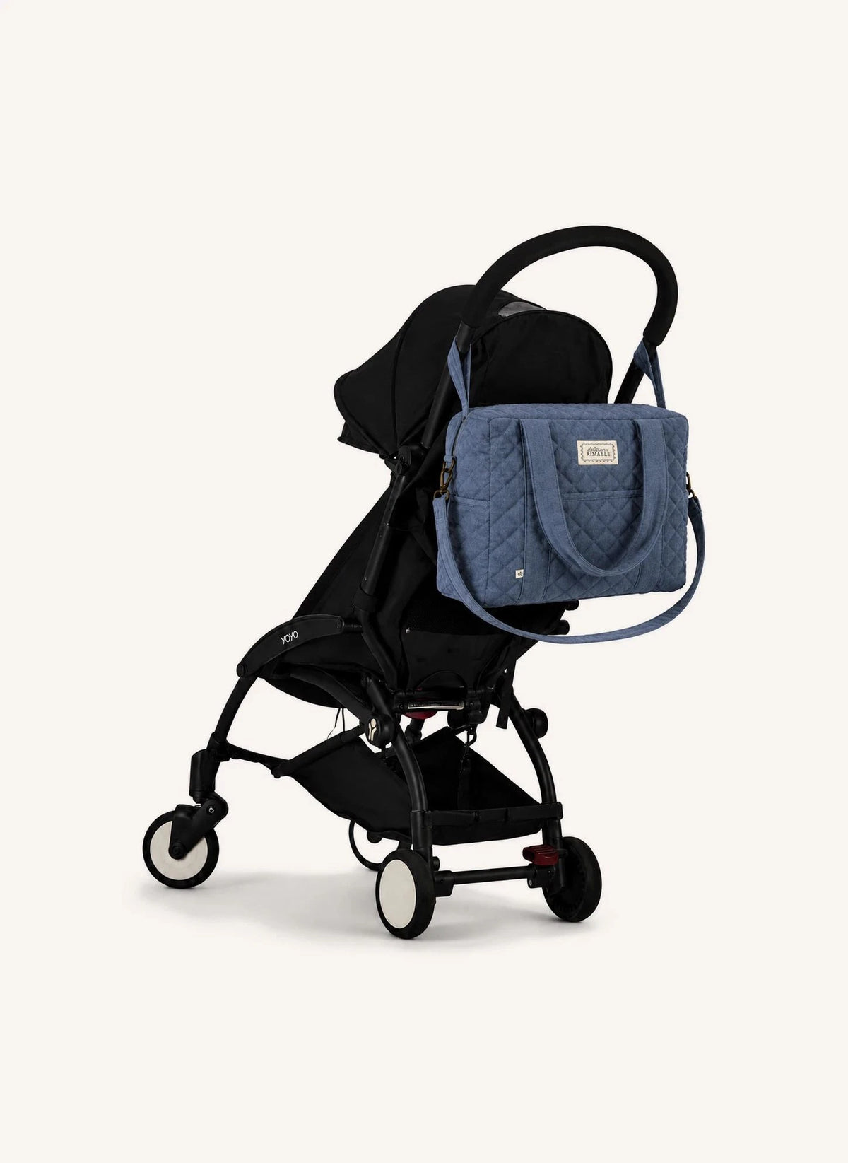 Editions Aimable - Suzanne Wickeltasche | Blau Chambray